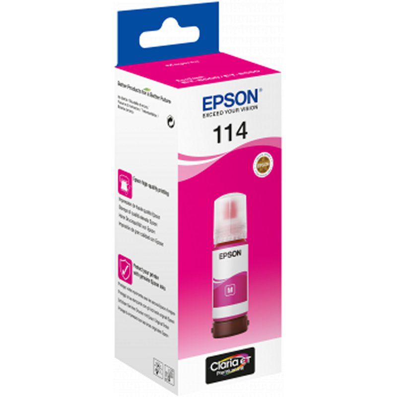 Epson Botella Tinta Ecotank 114 Magenta 70ml